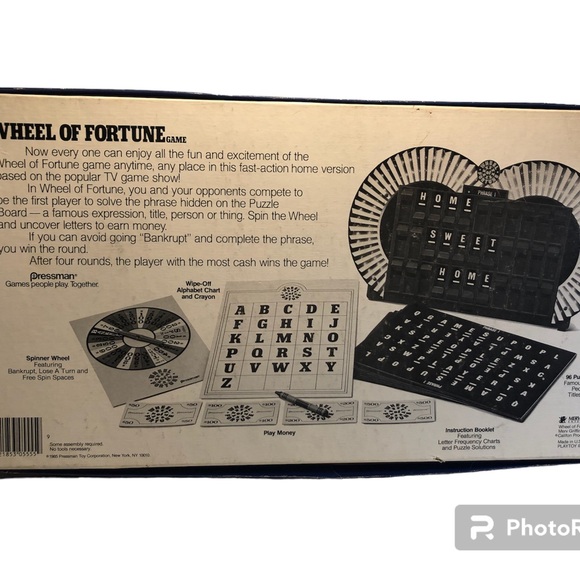 Vintage Wheel Of Fortune Board Game 3rd Edition Pressman Complete 1985 - Picture 2 of 16